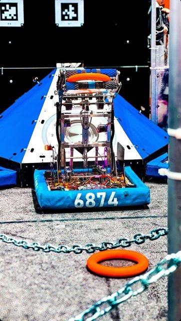 Robot on the competition field