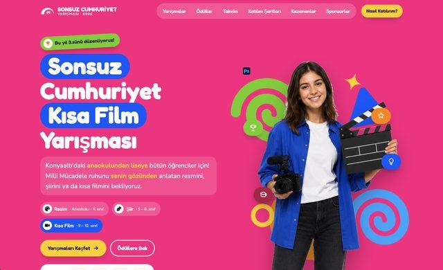 Screenshot of the sonsuzcumhuriyet.org website